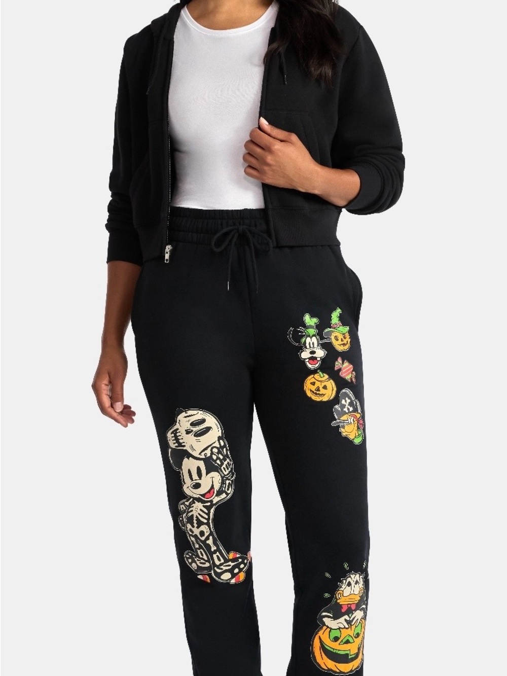 NWT Disney’s Mickey and Friends Women’s Halloween Graphic Jogger Pants